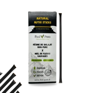 Boîte de compléments alimentaires naturels Nutri Sticks.