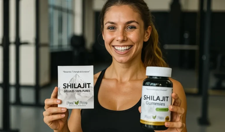 Shilajit Feel Pure : différentes formes de Shilajit purifié (résine, gélules, sticks)