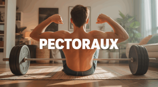Homme stylisé fait des pompes pour muscler les pectoraux