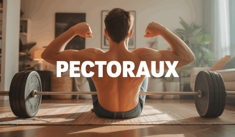 Homme stylisé fait des pompes pour muscler les pectoraux