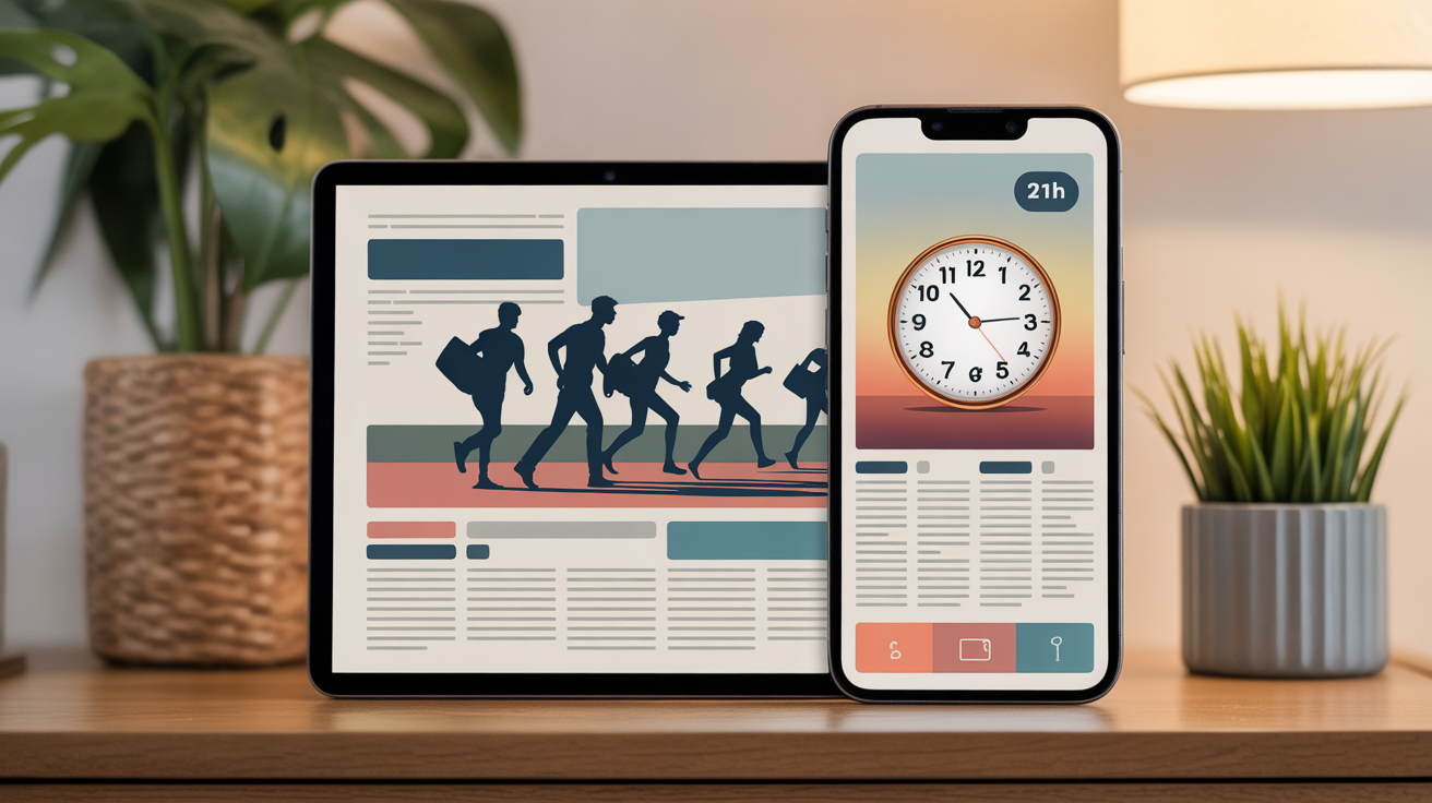 multi-support gazette des courses smartphone tablette papier