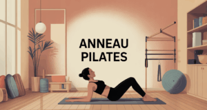 Silhouettes en Pilates avec anneau sur tapis