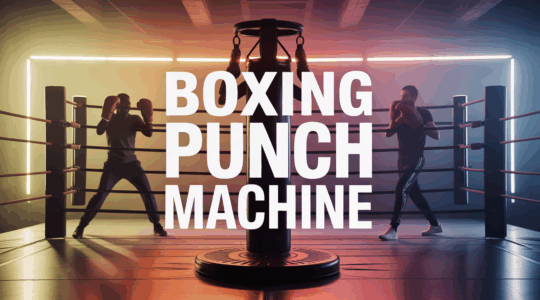 Boxing punch machine ambiance sportive scores visibles