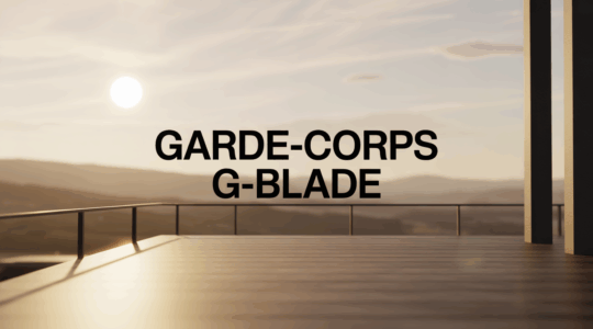 garde corps G Blade terrasse haut de gamme