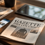 illustration gazette des courses journal appli smartphone tablette