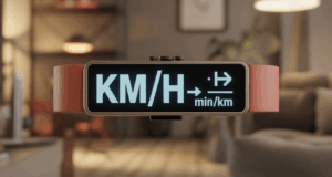 Visuel conversion km h min km montre sport tableau