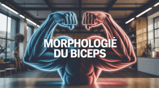 Morphologie du biceps contraction pic court long