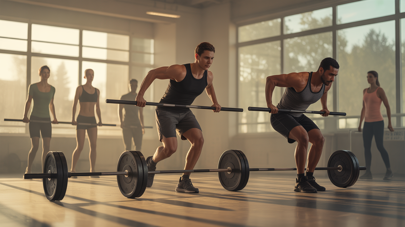 Circuit WOD 300 sept exercices CrossFit illustration