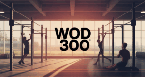 WOD 300 CrossFit salle sport illustration dynamique