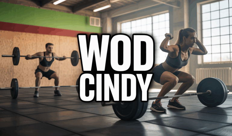 WOD Cindy CrossFit tractions pompes squats gymnase