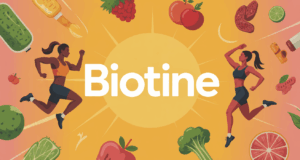 visuel biotine sportifs aliments sante