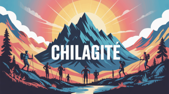 illustration chilagite montagne energie sportifs