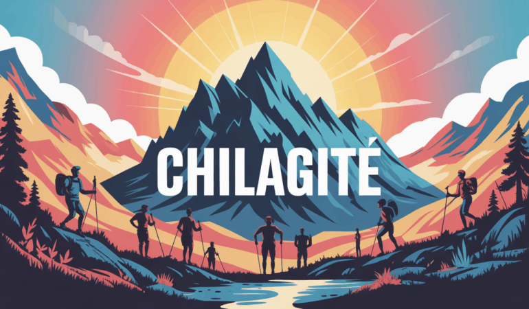 illustration chilagite montagne energie sportifs