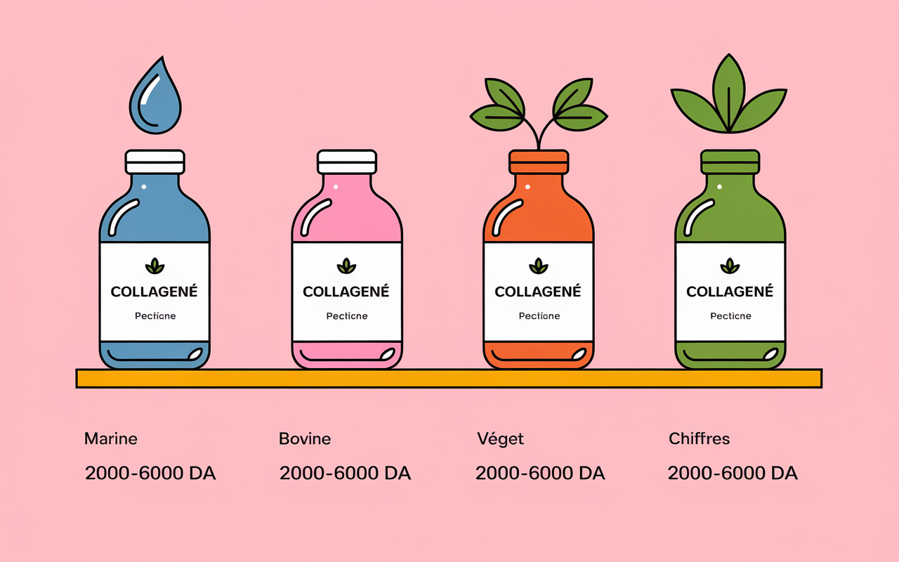tableau comparatif sources collagene purete