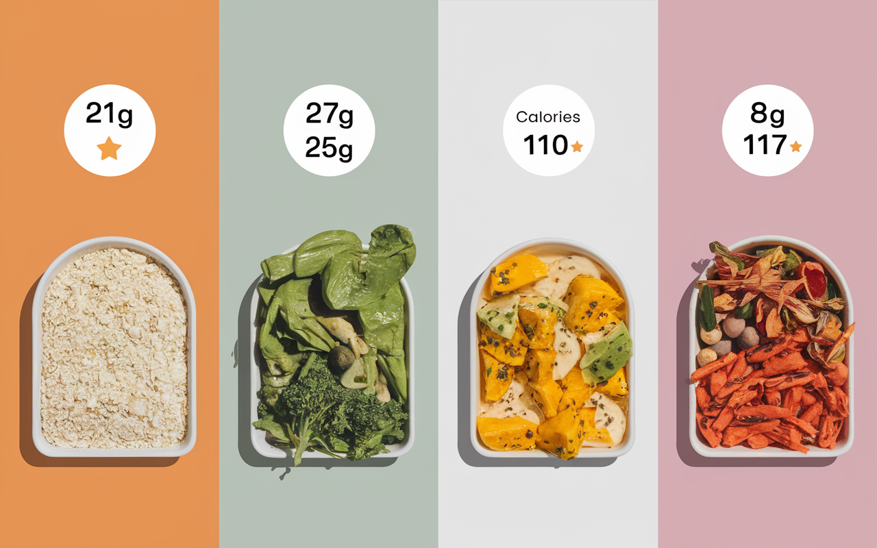 Tableau comparatif whey protéines calories labels femmes