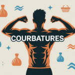 Silhouette sportif dos muscles courbatures