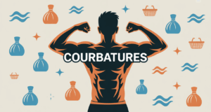 Silhouette sportif dos muscles courbatures