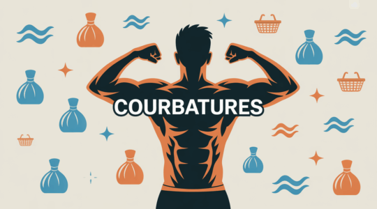 Silhouette sportif dos muscles courbatures