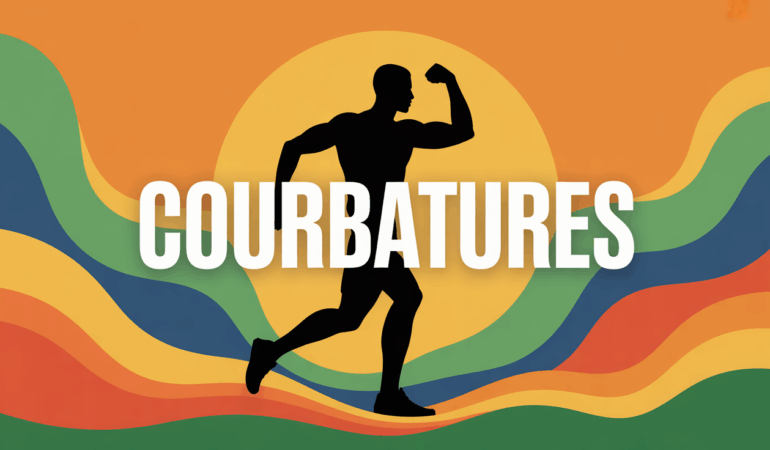Silhouette sportif courbatures récupération
