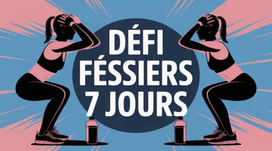 Défi fessiers 7 jours image fitness tapis haltere