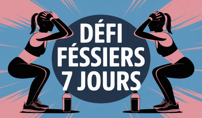 Défi fessiers 7 jours image fitness tapis haltere