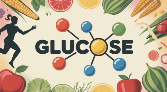 illustration molecule glucose energie alimentation sport