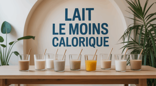 Tableau visuel laits amande soja vache avoine riz comparés moins calorique
