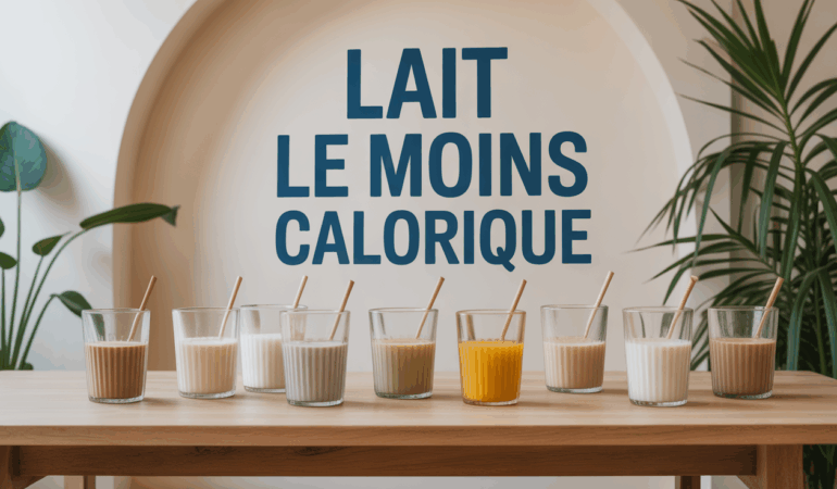 Tableau visuel laits amande soja vache avoine riz comparés moins calorique
