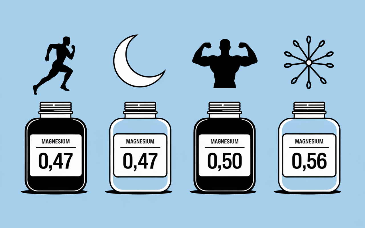tableau comparatif flacons magnesium bisglycinate marin citrate oxyde