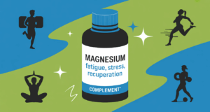 illustration flacon magnesium fatigue stress récupération
