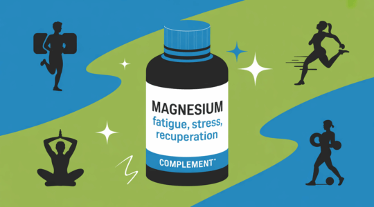 illustration flacon magnesium fatigue stress récupération