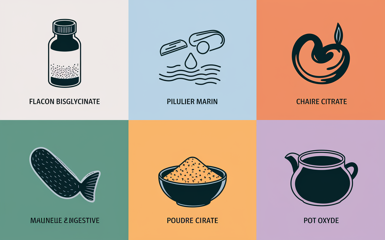 vignettes formes de magnesium effets digestion bien-être