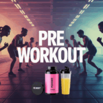 pre workout en salle de sport avec athlètes