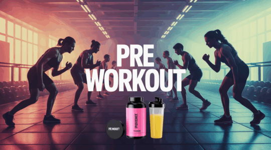 pre workout en salle de sport avec athlètes