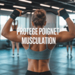 protege poignet musculation bande textile salle de sport