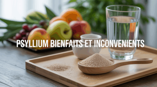 fibres de psyllium bienfaits et inconvenients cuillere bol d'eau fruits
