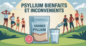 psyllium bienfaits inconvenients sachet cuillere eau personnes