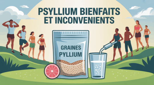 psyllium bienfaits inconvenients sachet cuillere eau personnes