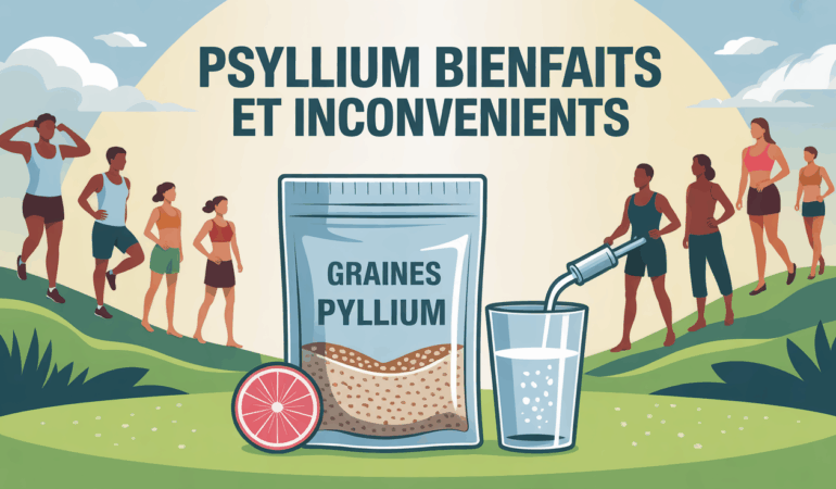 psyllium bienfaits inconvenients sachet cuillere eau personnes