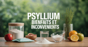 psyllium bienfaits et inconvénients sachets poudre fruits et eau
