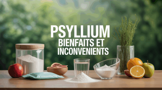 psyllium bienfaits et inconvénients sachets poudre fruits et eau
