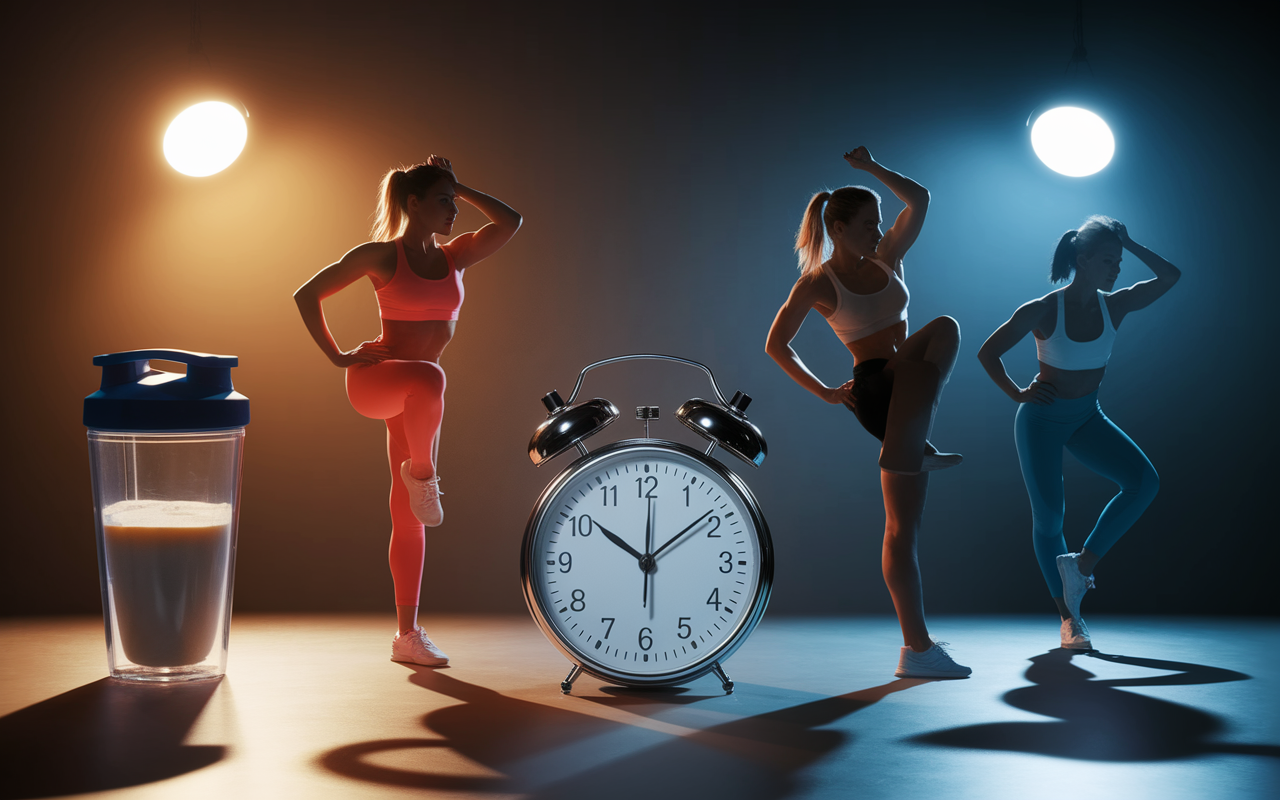 horloge shaker proteine portions sport timing