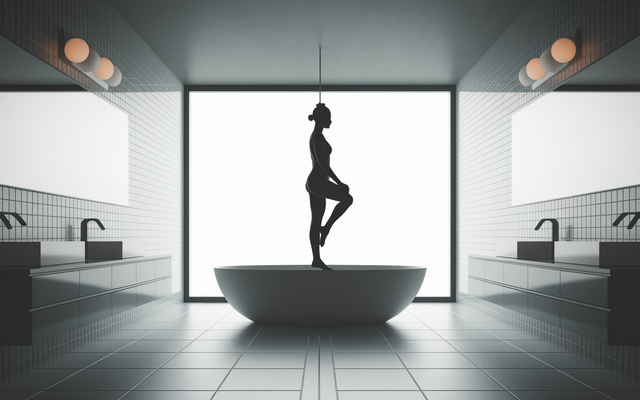 Pesée fiable sur balance matin salle de bain