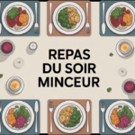 repas du soir minceur assiette legumes proteines feculents tisane