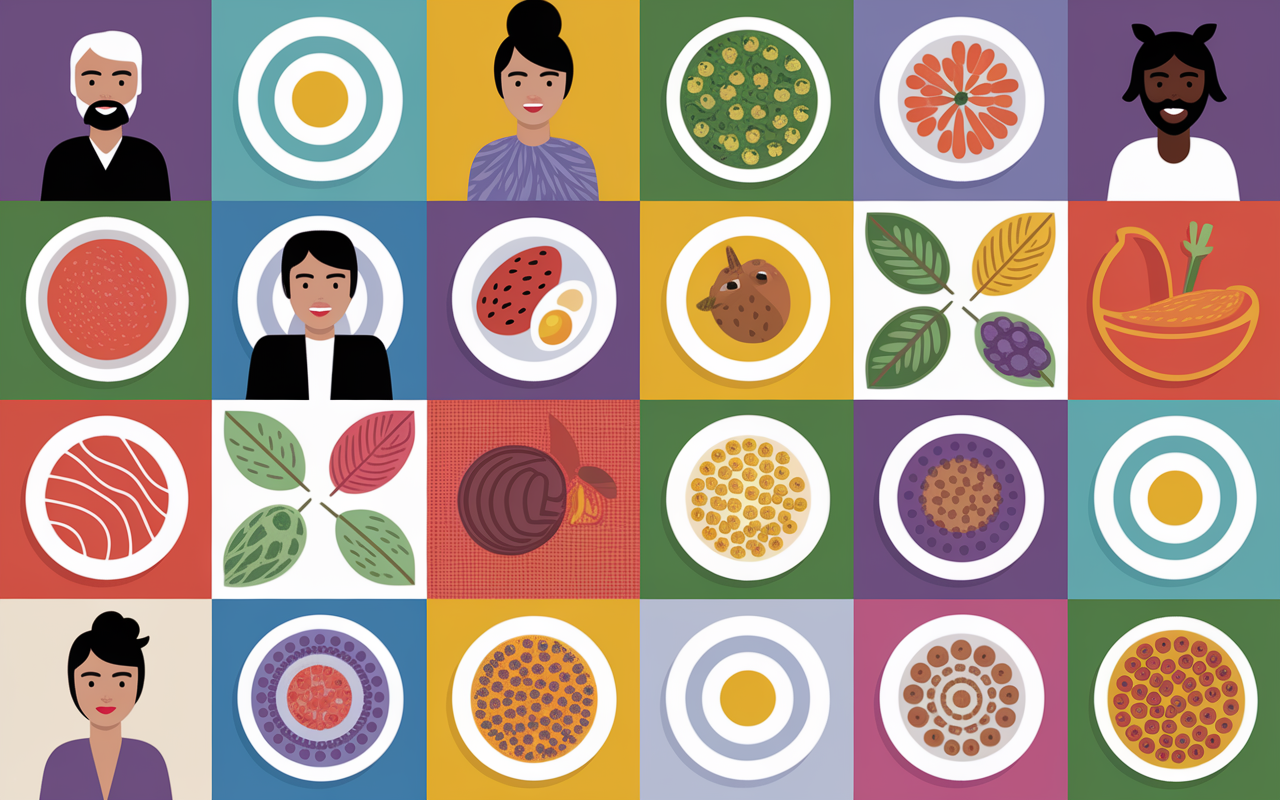 Assiettes équilibrées alternant protéines animales et végétales