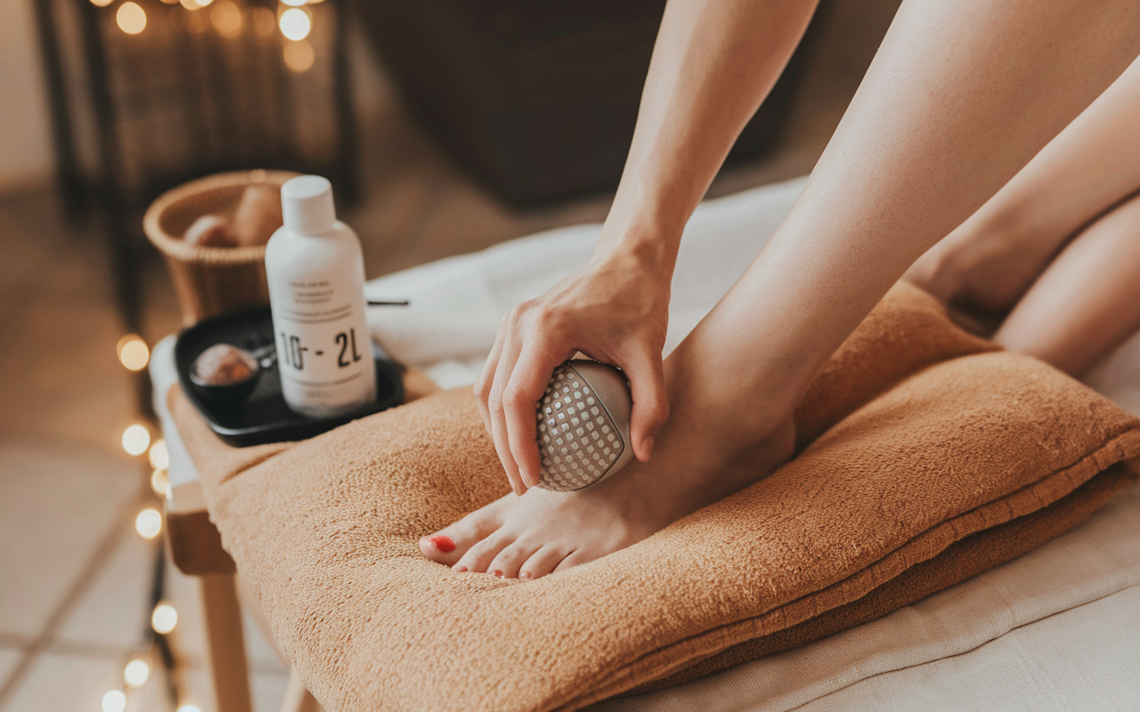 automassage jambes courbatures hydratation bain chaud