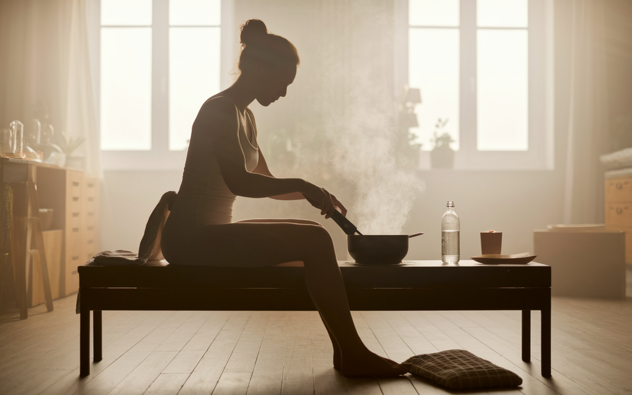 Automassage courbature chaleur hydratation