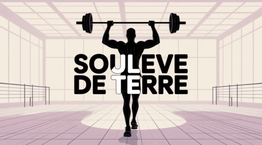 sportif souleve de terre barre salle moderne