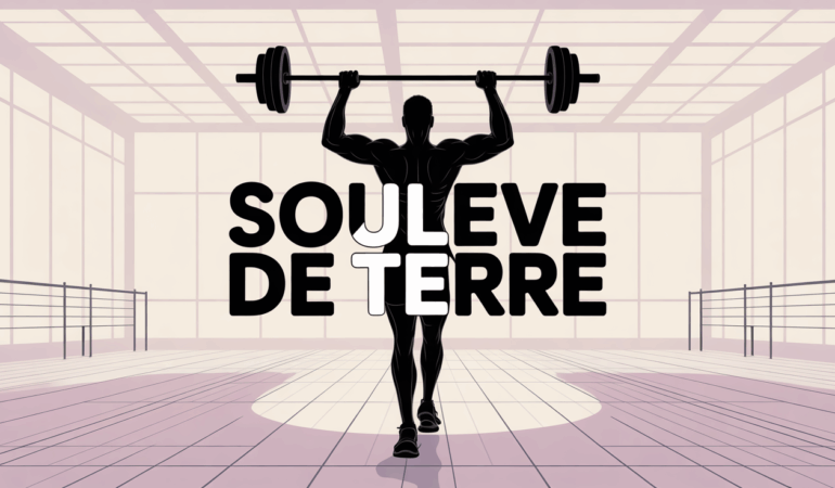 sportif souleve de terre barre salle moderne