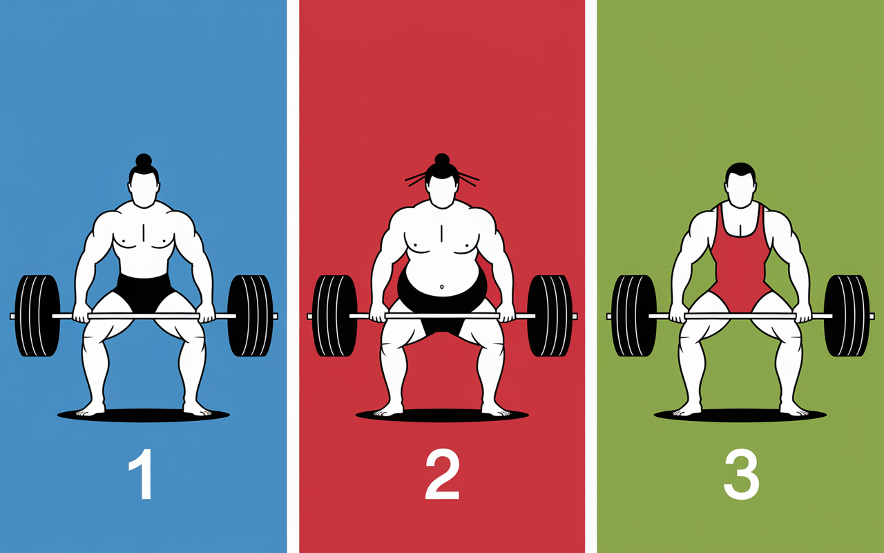 Positions classiques sumo roumain soulevé de terre